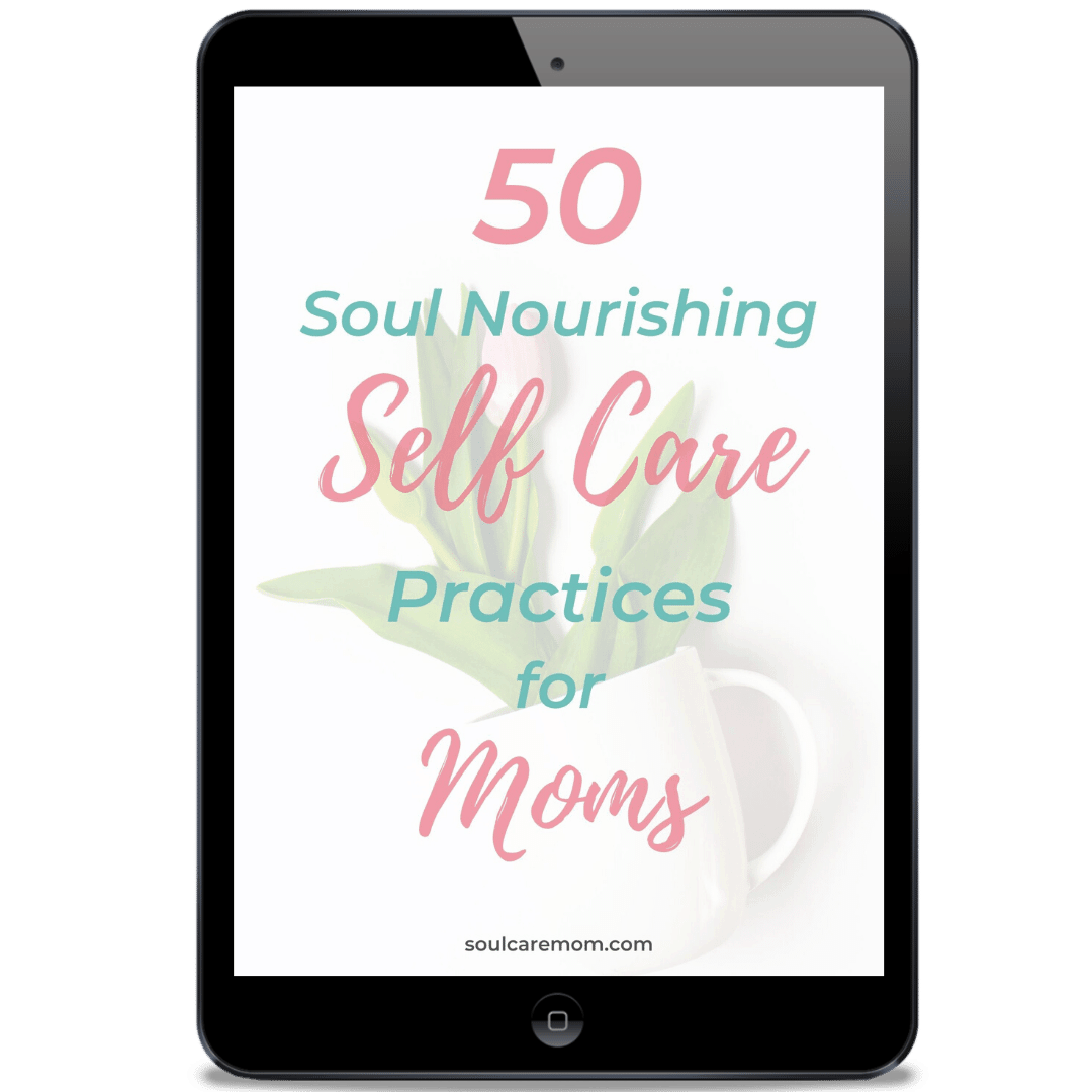 50 Soul Nourishing Self Care Practices for Moms - image on ipad